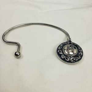 Ganz H Monogram Handbag Hook Silver Tone